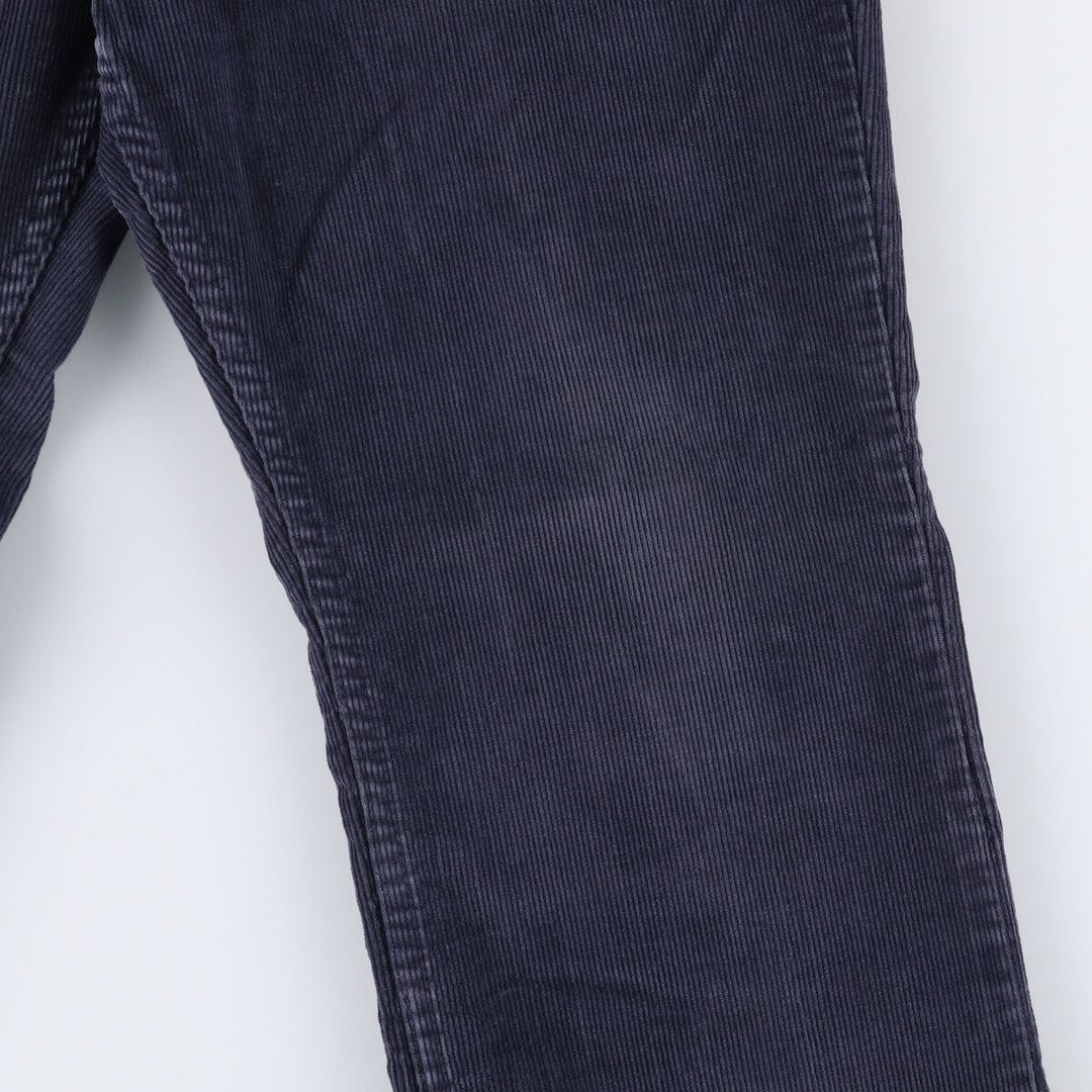 1970'S JCPenney Men's Corduroy Pants, Size W30 cotton navy blue type Vintage Second Hand