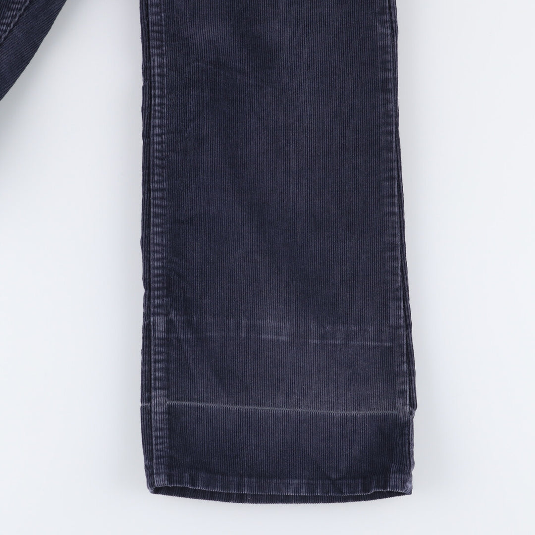 1970'S JCPenney Men's Corduroy Pants, Size W30 cotton navy blue type Vintage Second Hand