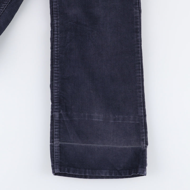 1970'S JCPenney Men's Corduroy Pants, Size W30 cotton navy blue type Vintage Second Hand