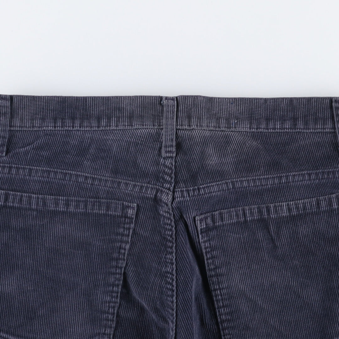 1970'S JCPenney Men's Corduroy Pants, Size W30 cotton navy blue type Vintage Second Hand