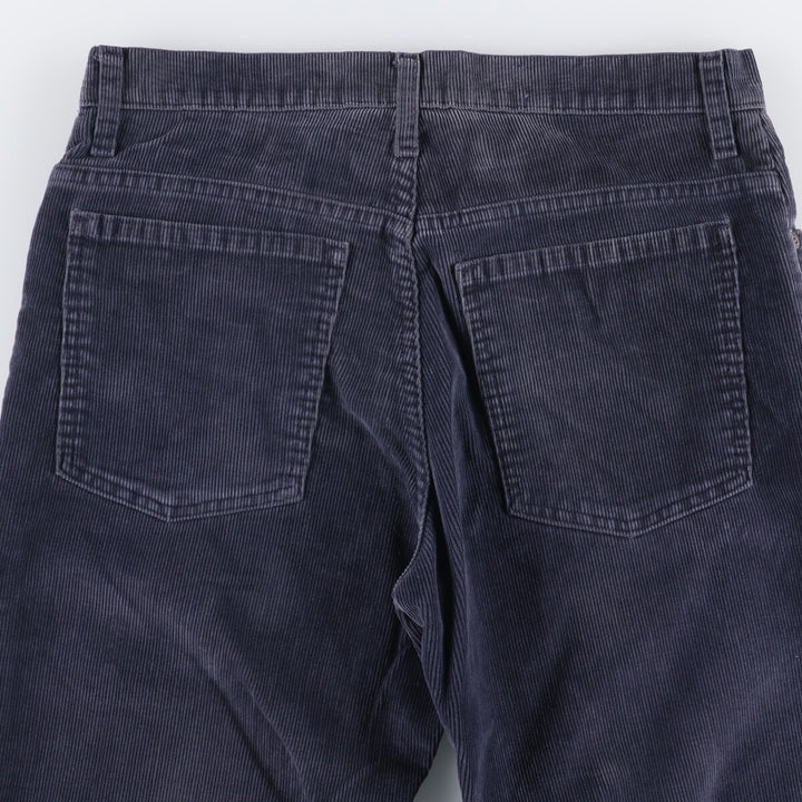 1970'S JCPenney Men's Corduroy Pants, Size W30 cotton navy blue type Vintage Second Hand