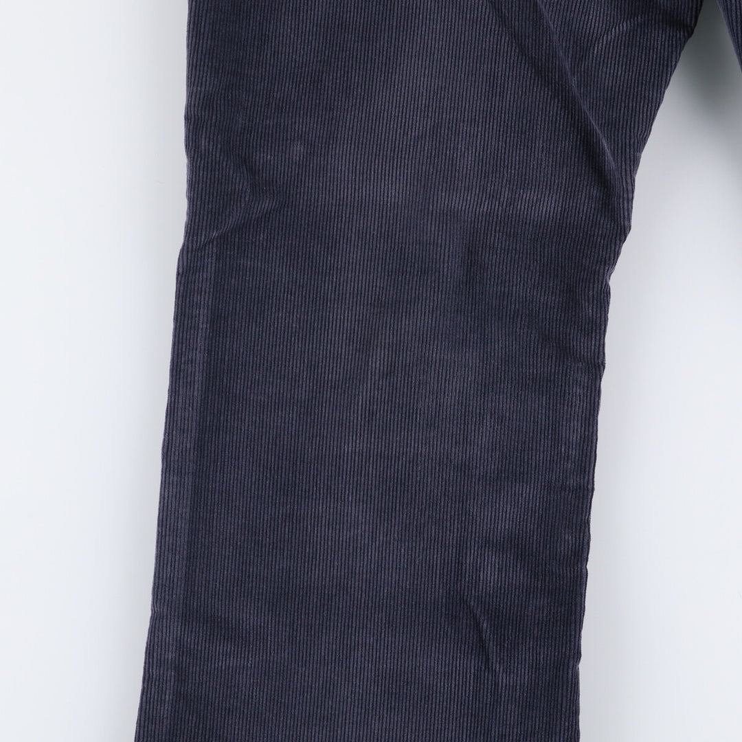 1970'S JCPenney Men's Corduroy Pants, Size W30 cotton navy blue type Vintage Second Hand