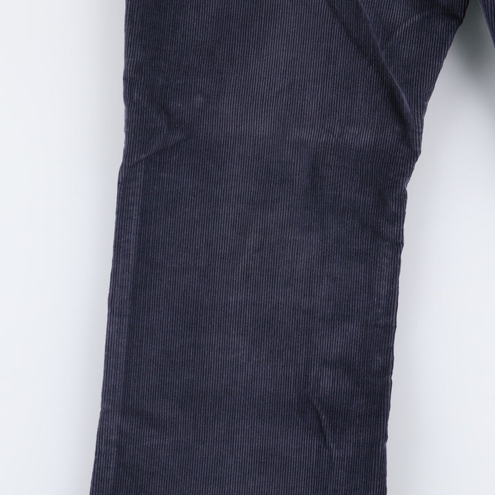 1970'S JCPenney Men's Corduroy Pants, Size W30 cotton navy blue type Vintage Second Hand