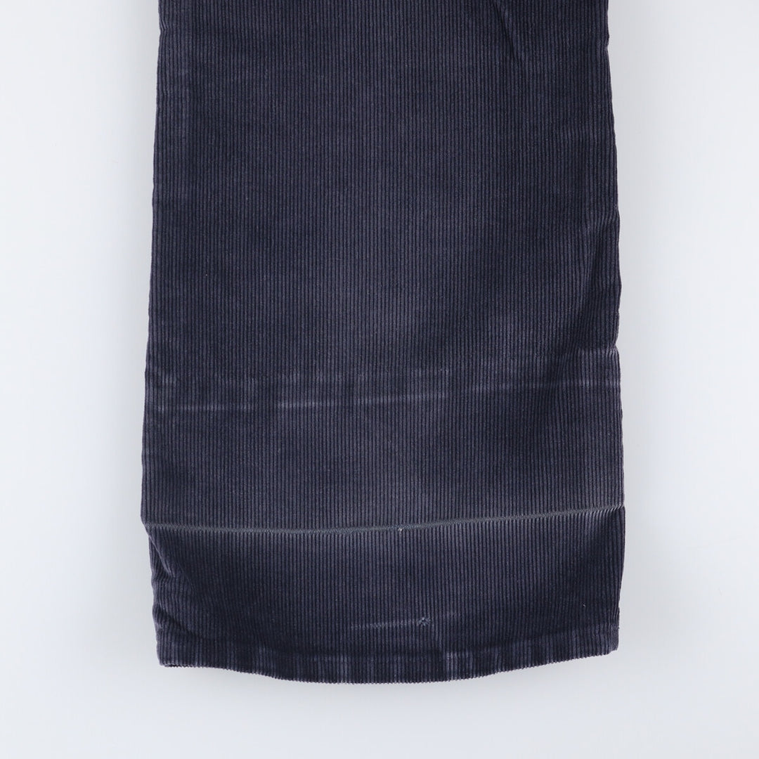 1970'S JCPenney Men's Corduroy Pants, Size W30 cotton navy blue type Vintage Second Hand