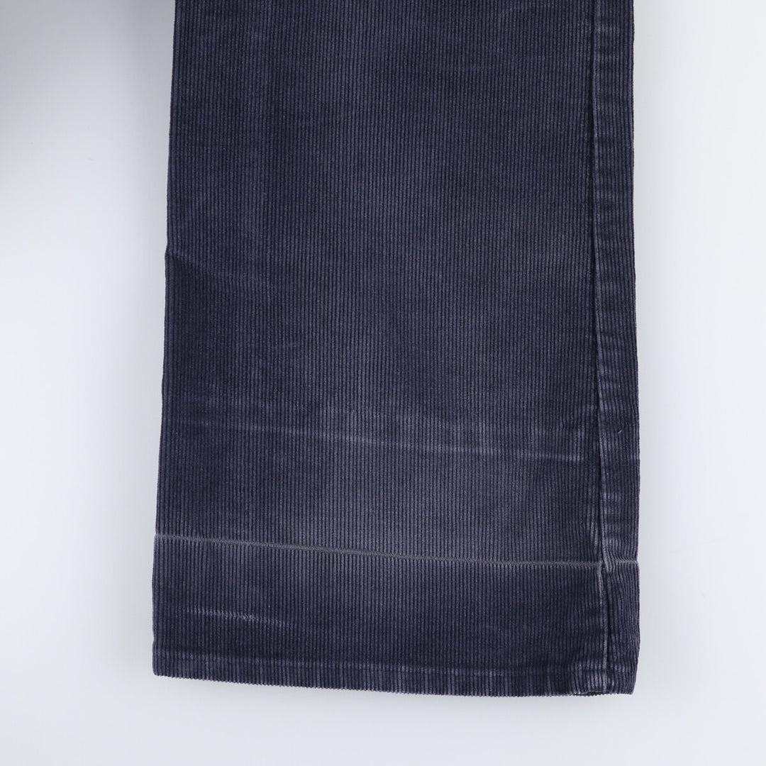 1970'S JCPenney Men's Corduroy Pants, Size W30 cotton navy blue type Vintage Second Hand