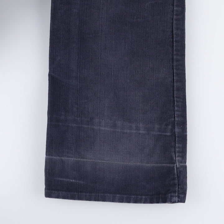 1970'S JCPenney Men's Corduroy Pants, Size W30 cotton navy blue type Vintage Second Hand