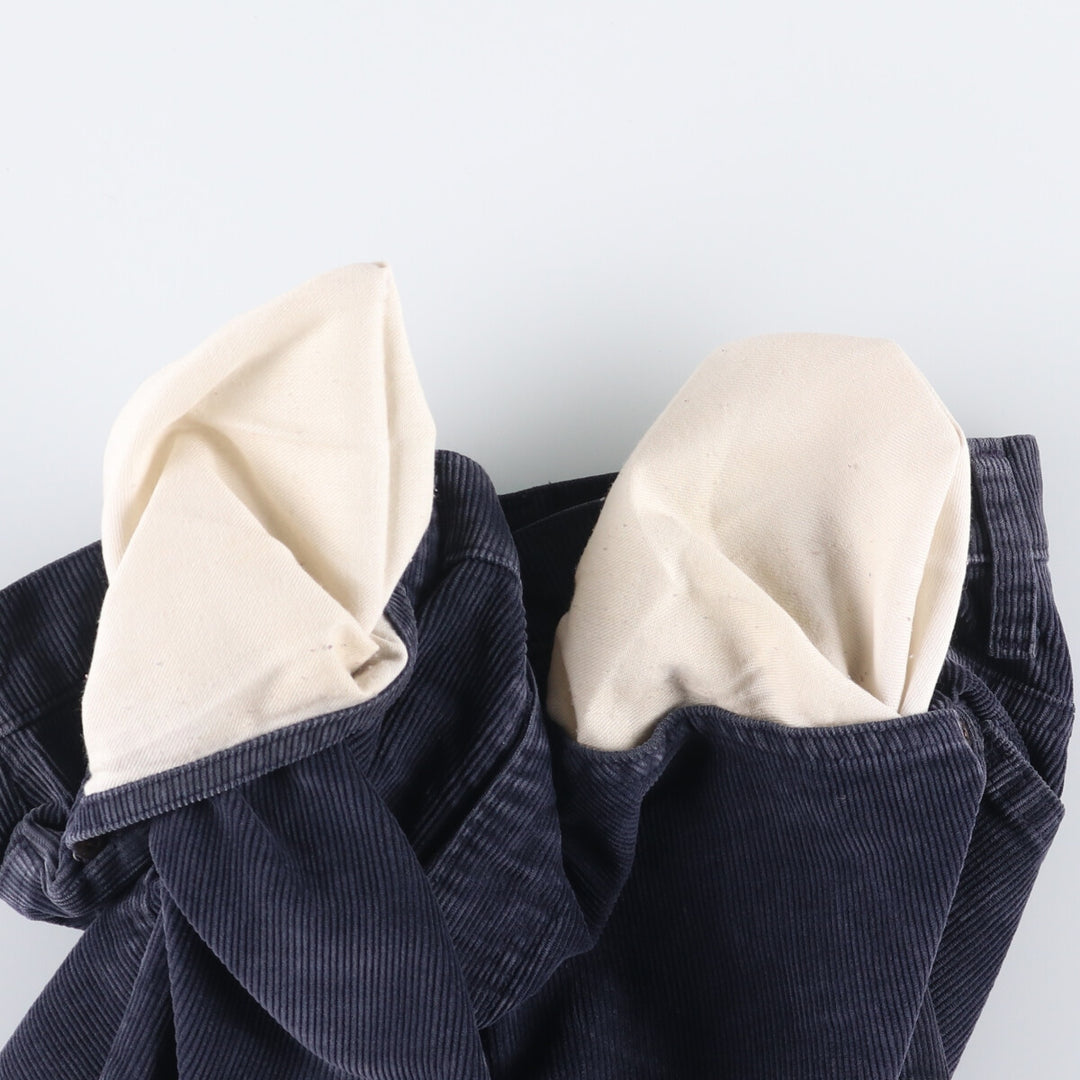 1970'S JCPenney Men's Corduroy Pants, Size W30 cotton navy blue type Vintage Second Hand