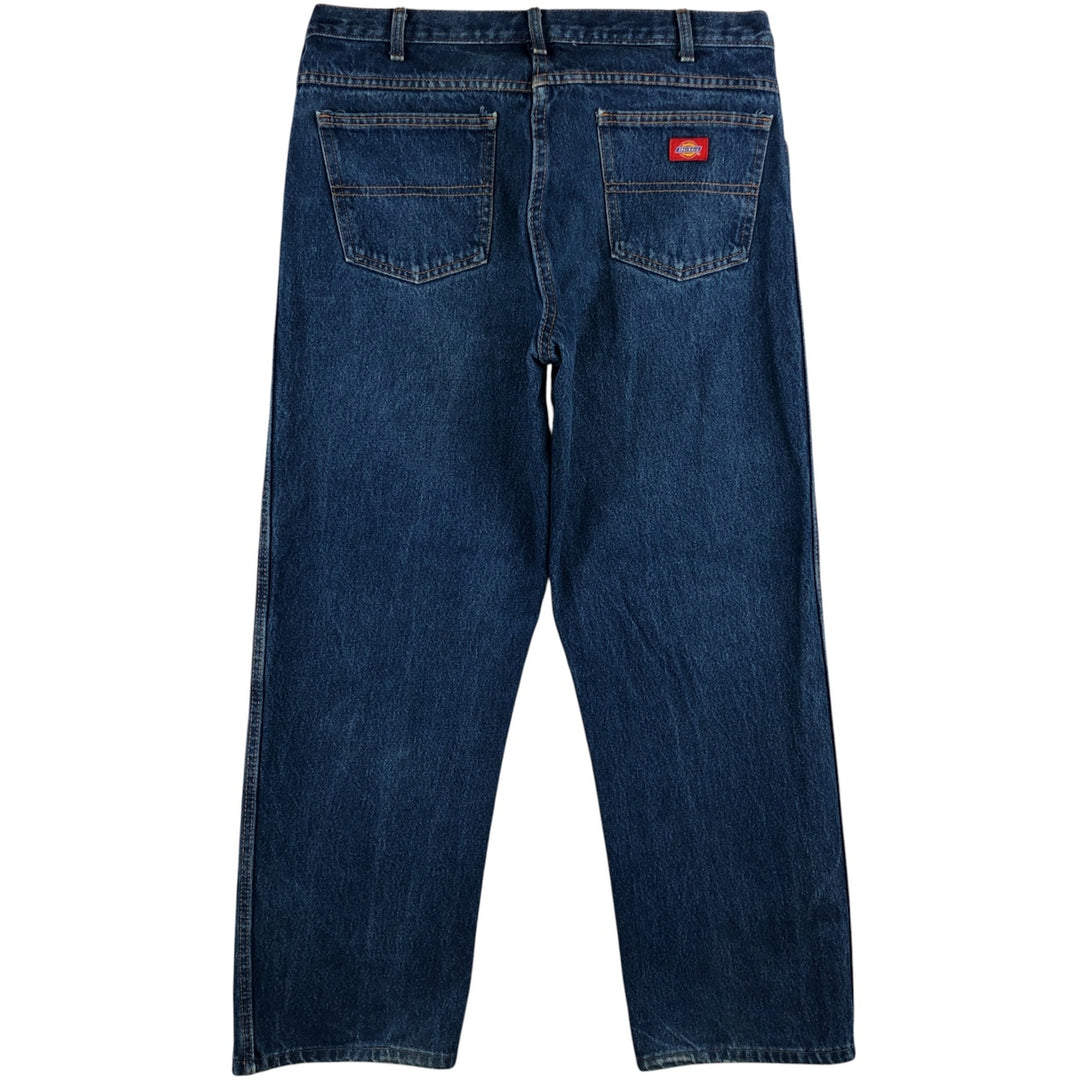 Dickies Relaxed Fit Straight Denim Pants, Men's, Size 35 cotton blue type Vintage Second Hand