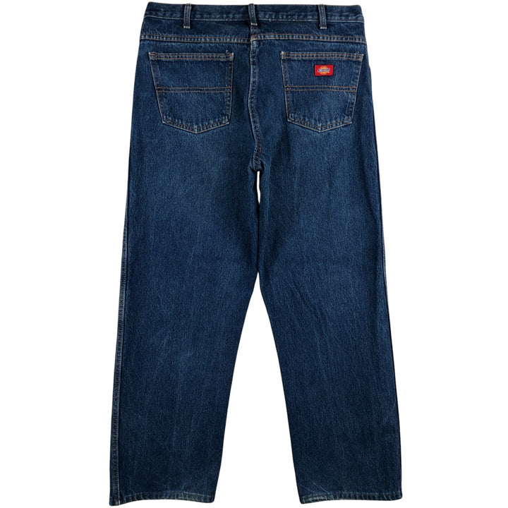 Dickies Relaxed Fit Straight Denim Pants, Men's, Size 35 cotton blue type Vintage Second Hand