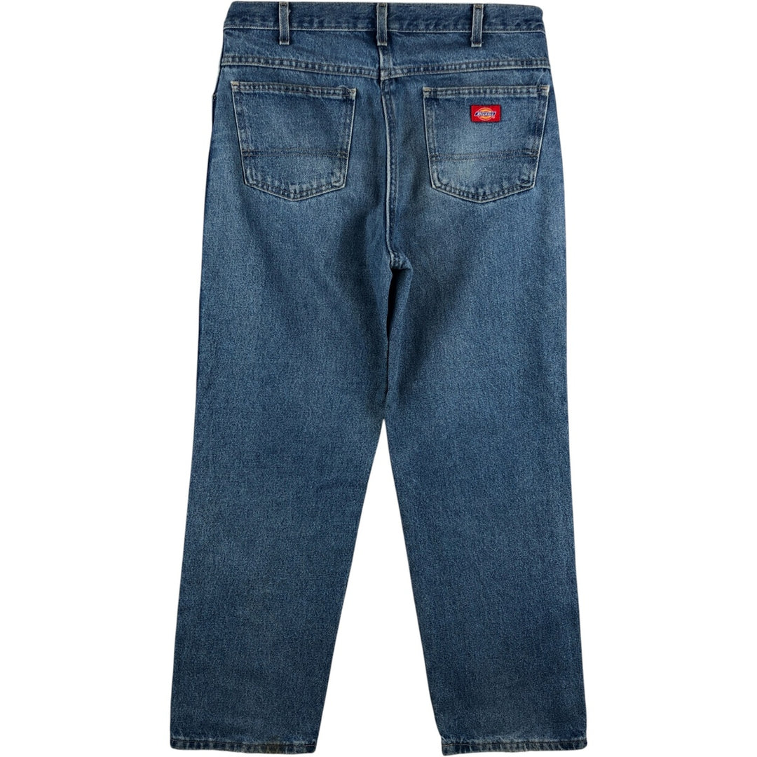 Dickies Straight Denim Pants for Men, W33 equivalent cotton blue type Vintage Second Hand