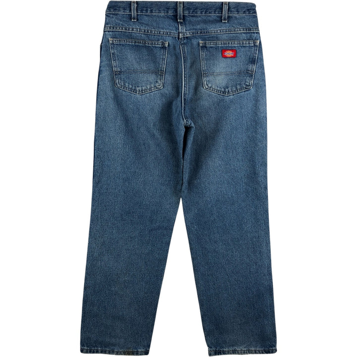 Dickies Straight Denim Pants for Men, W33 equivalent cotton blue type Vintage Second Hand
