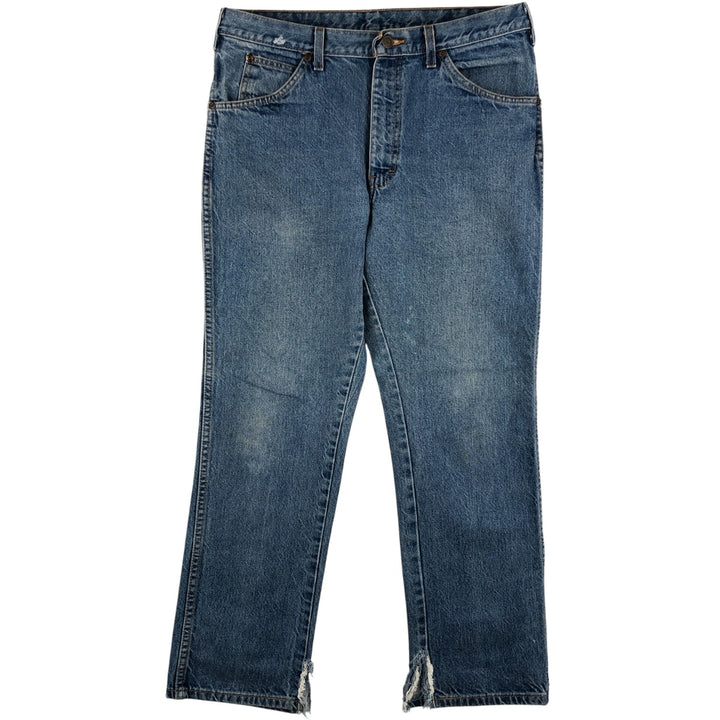 Dickies tapered denim pants for men, equivalent to W35 unclear blue type Vintage Second Hand