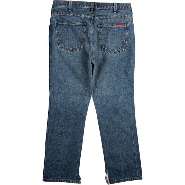Dickies tapered denim pants for men, equivalent to W35 unclear blue type Vintage Second Hand