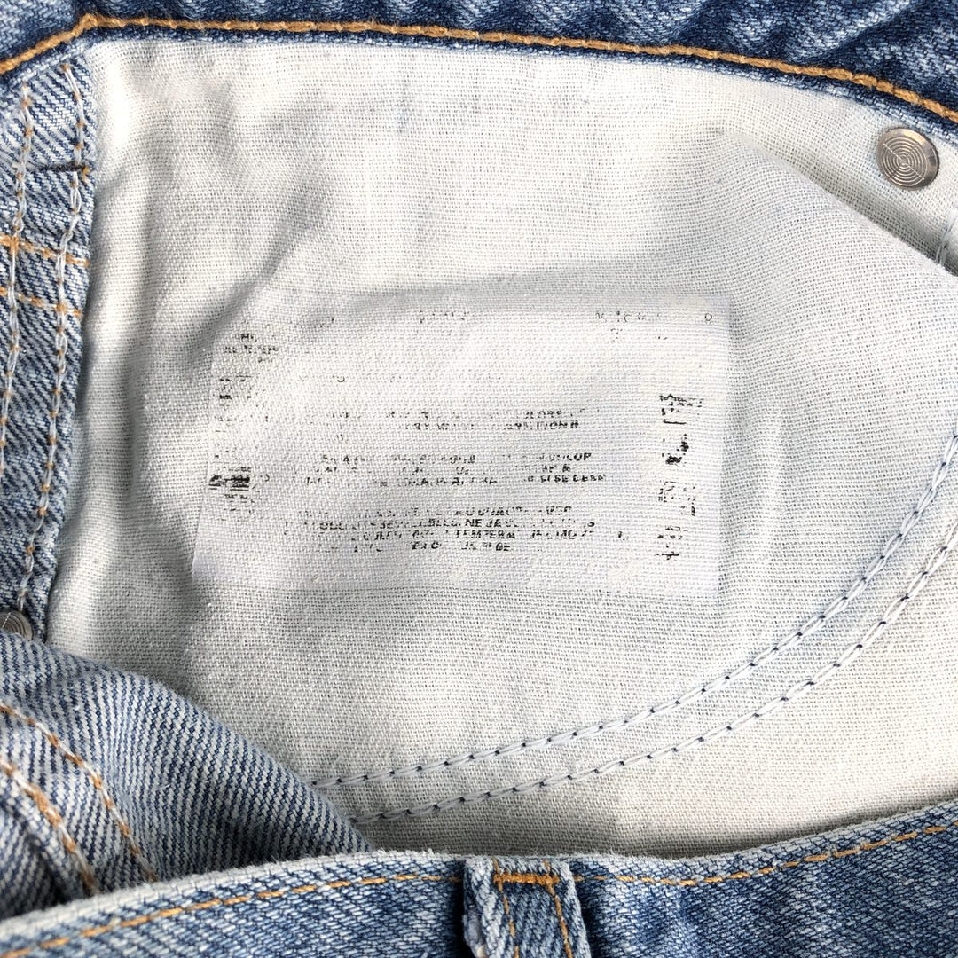 Dickies tapered denim pants for men, equivalent to W35 unclear blue type Vintage Second Hand