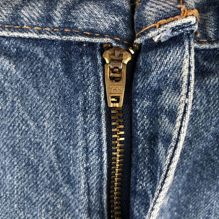 Dickies tapered denim pants for men, equivalent to W35 unclear blue type Vintage Second Hand