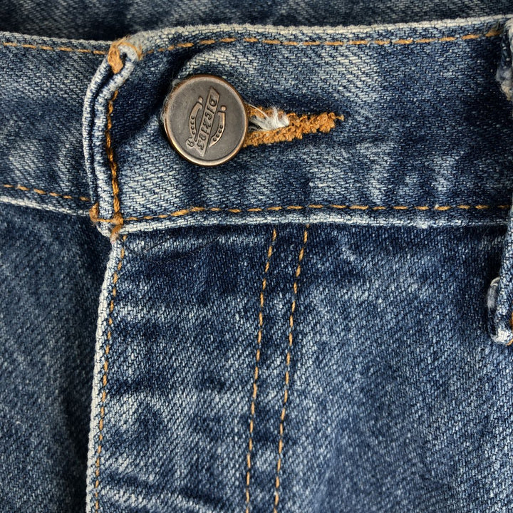 Dickies tapered denim pants for men, equivalent to W35 unclear blue type Vintage Second Hand