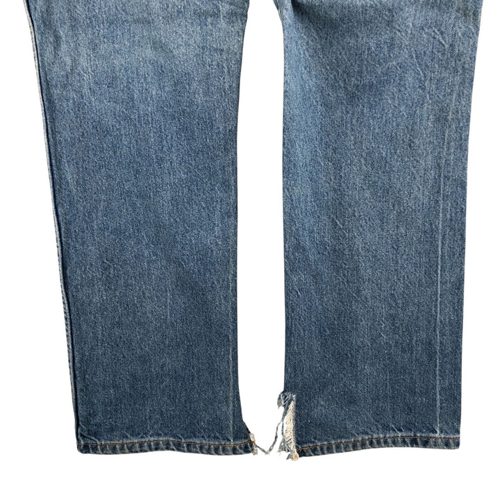 Dickies tapered denim pants for men, equivalent to W35 unclear blue type Vintage Second Hand