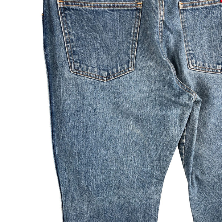 Dickies tapered denim pants for men, equivalent to W35 unclear blue type Vintage Second Hand