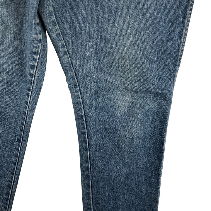 Dickies tapered denim pants for men, equivalent to W35 unclear blue type Vintage Second Hand