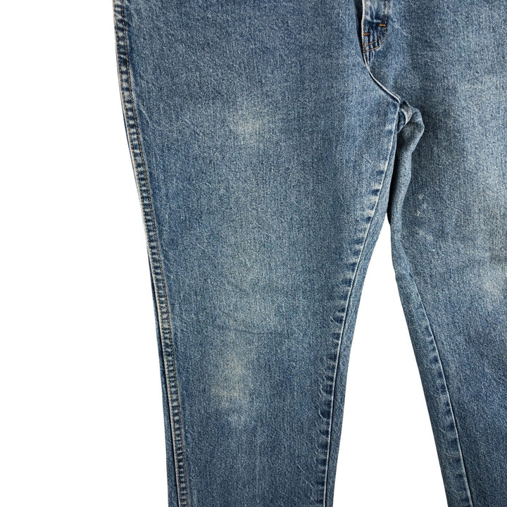 Dickies tapered denim pants for men, equivalent to W35 unclear blue type Vintage Second Hand