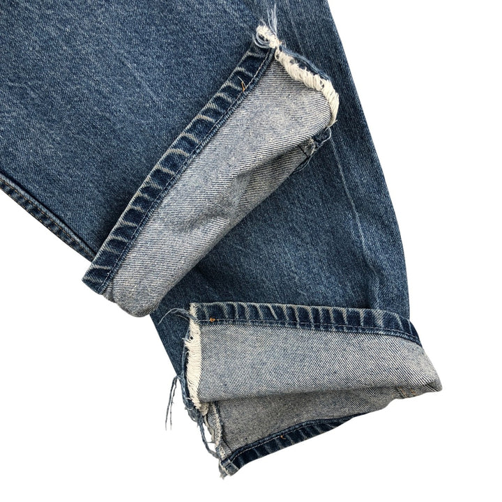 Dickies tapered denim pants for men, equivalent to W35 unclear blue type Vintage Second Hand