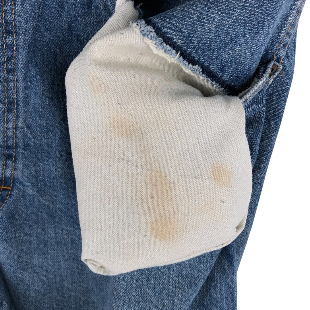 Dickies tapered denim pants for men, equivalent to W35 unclear blue type Vintage Second Hand