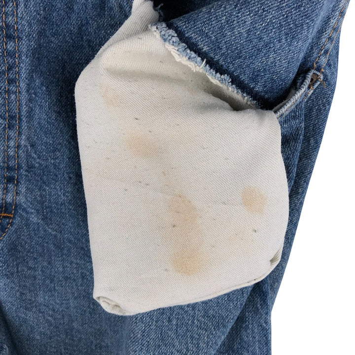 Dickies tapered denim pants for men, equivalent to W35 unclear blue type Vintage Second Hand