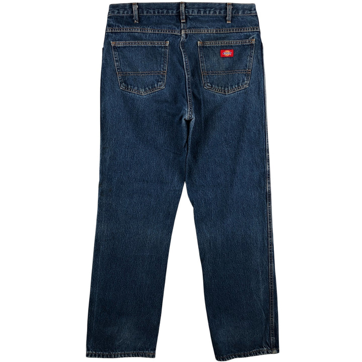 Dickies Men's Straight Denim Pants, Size W36 unclear blue type Vintage Second Hand