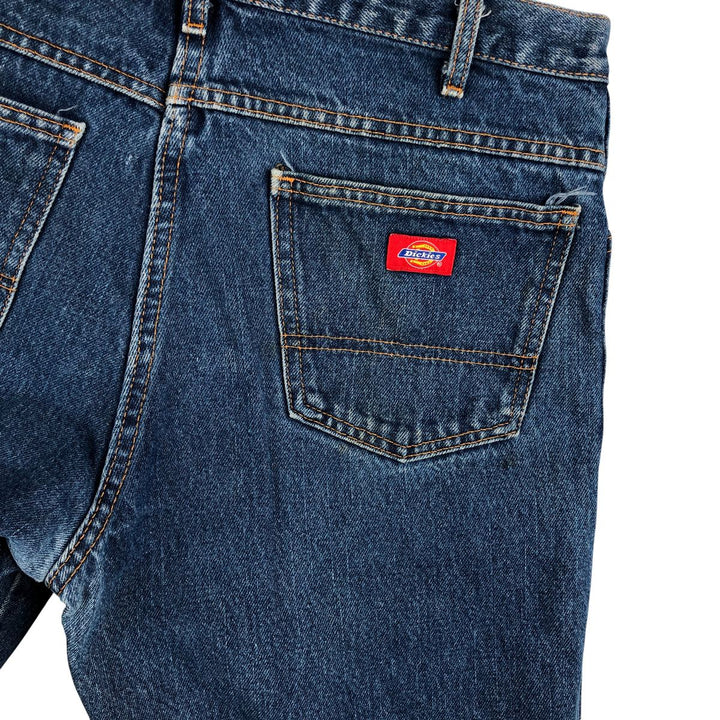 Dickies Men's Straight Denim Pants, Size W36 unclear blue type Vintage Second Hand