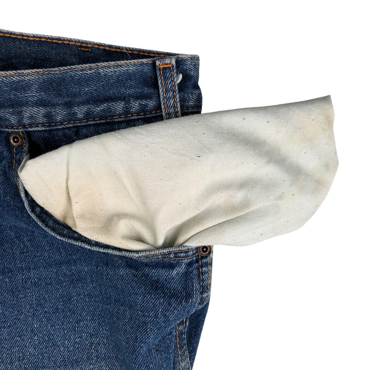 Dickies Men's Straight Denim Pants, Size W36 unclear blue type Vintage Second Hand