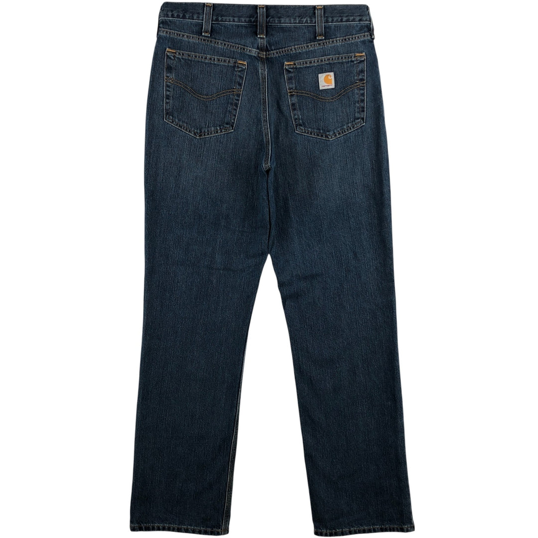 Carhartt Relaxed Fit Tapered Denim Pants for Men, W34 equivalent cotton blue type Vintage Second Hand