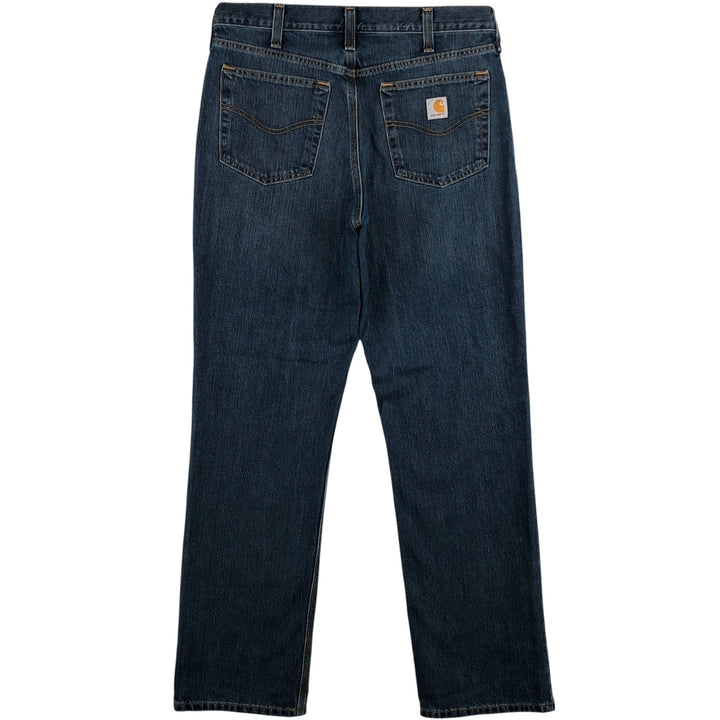 Carhartt Relaxed Fit Tapered Denim Pants for Men, W34 equivalent cotton blue type Vintage Second Hand