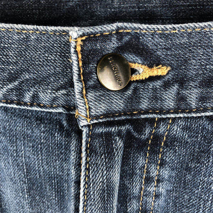 Carhartt Relaxed Fit Tapered Denim Pants for Men, W34 equivalent cotton blue type Vintage Second Hand