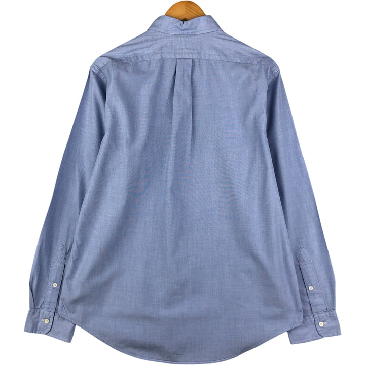 Ralph Lauren CUSTOM FIT long sleeve button down shirt, men's size L cotton Blue type light blue Vintage Second Hand
