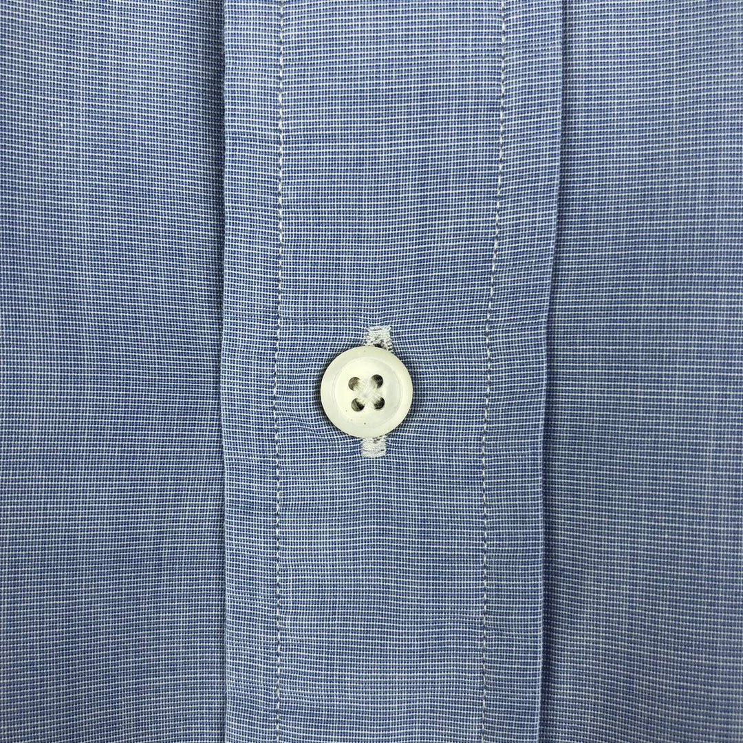 Ralph Lauren CUSTOM FIT long sleeve button down shirt, men's size L cotton Blue type light blue Vintage Second Hand