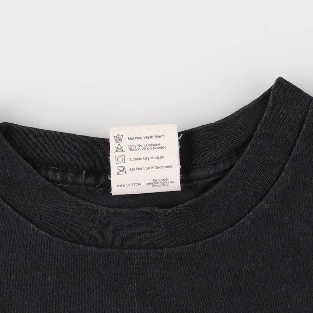 PLANET HOLLYWOOD Advertising T-Shirt, Made in USA, Men's Size L cotton black type Vintage Second Hand