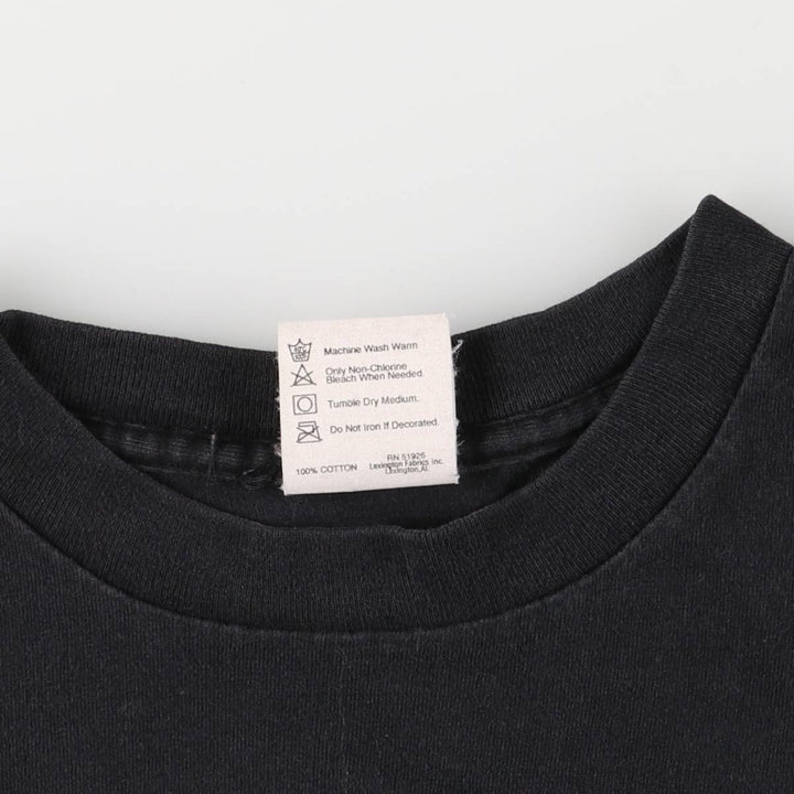 PLANET HOLLYWOOD Advertising T-Shirt, Made in USA, Men's Size L cotton black type Vintage Second Hand