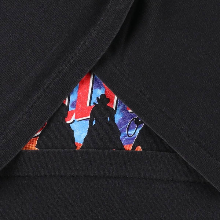 PLANET HOLLYWOOD Advertising T-Shirt, Made in USA, Men's Size L cotton black type Vintage Second Hand