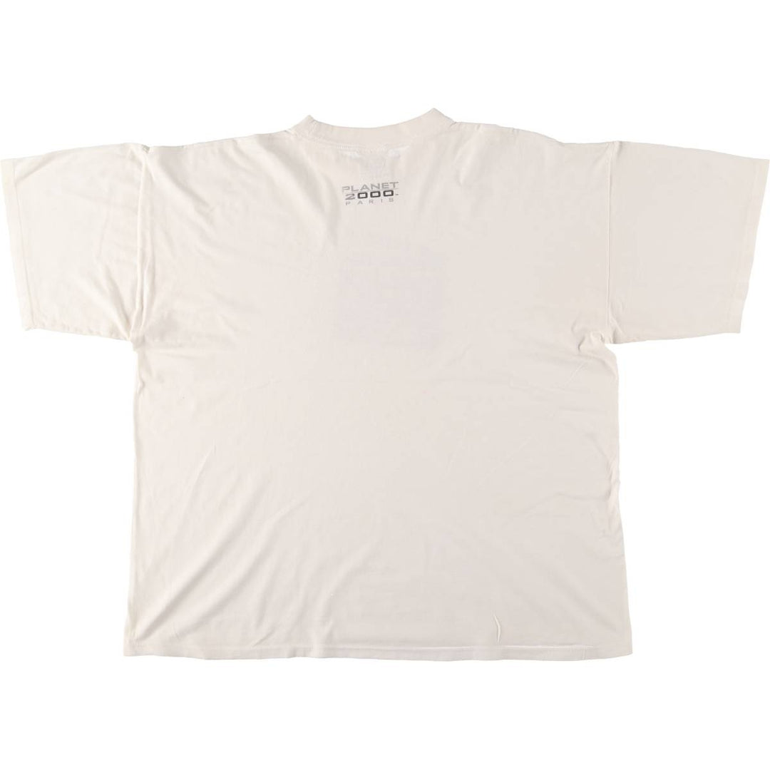 PLANET HOLLYWOOD Planet Hollywood Advertising T-Shirt Men's XXL cotton white type Vintage Second Hand