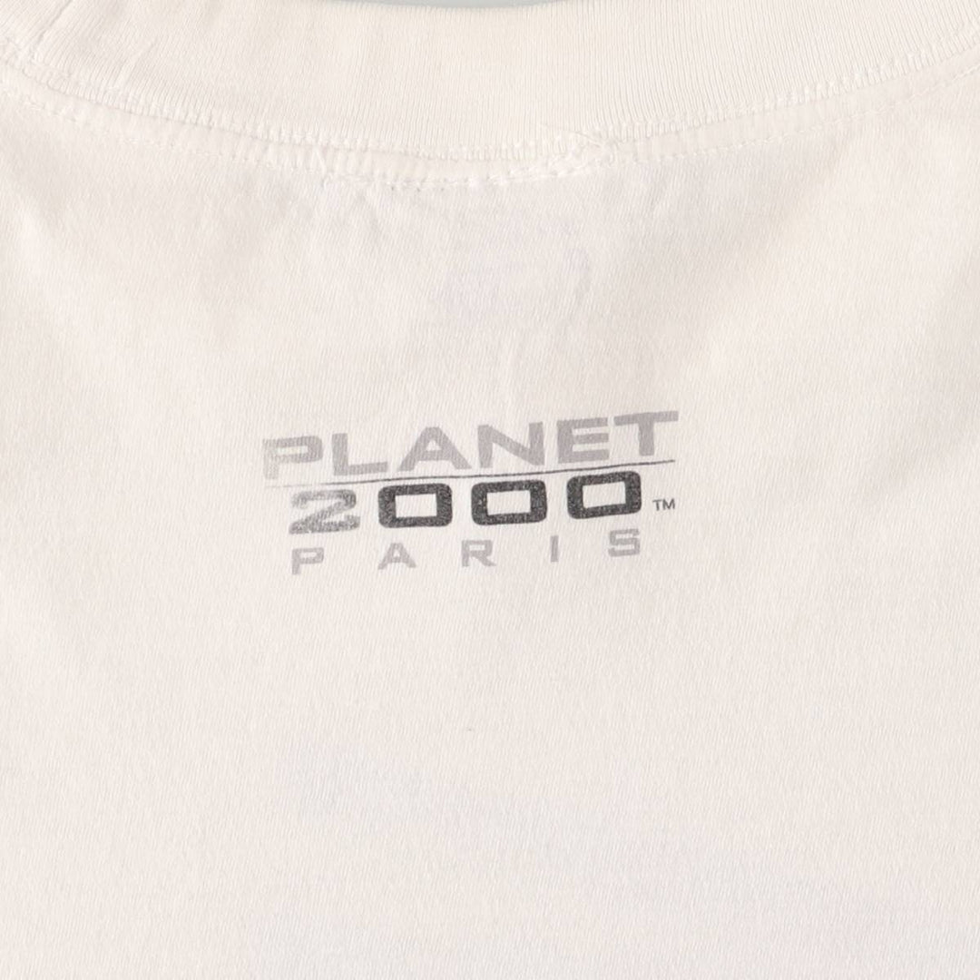 PLANET HOLLYWOOD Planet Hollywood Advertising T-Shirt Men's XXL cotton white type Vintage Second Hand