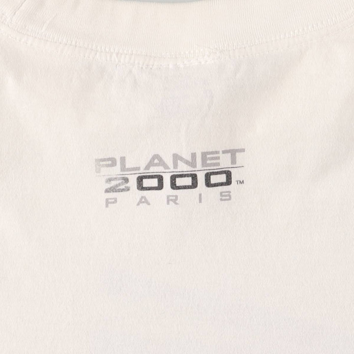 PLANET HOLLYWOOD Planet Hollywood Advertising T-Shirt Men's XXL cotton white type Vintage Second Hand
