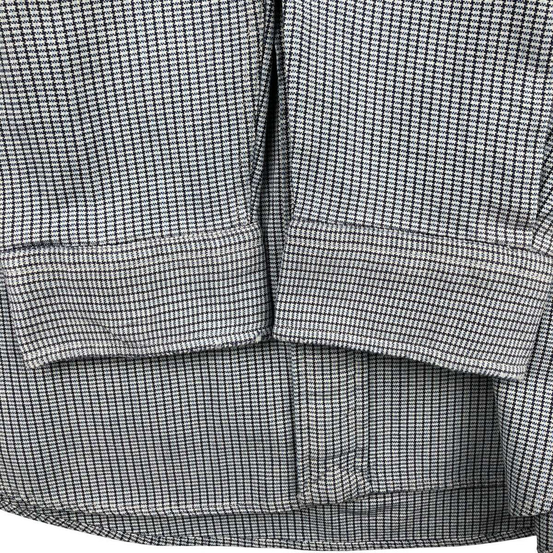 Ralph Lauren BLAIRE all-over print long-sleeved button-down shirt, men's size L cotton Blue type light blue Vintage Second Hand