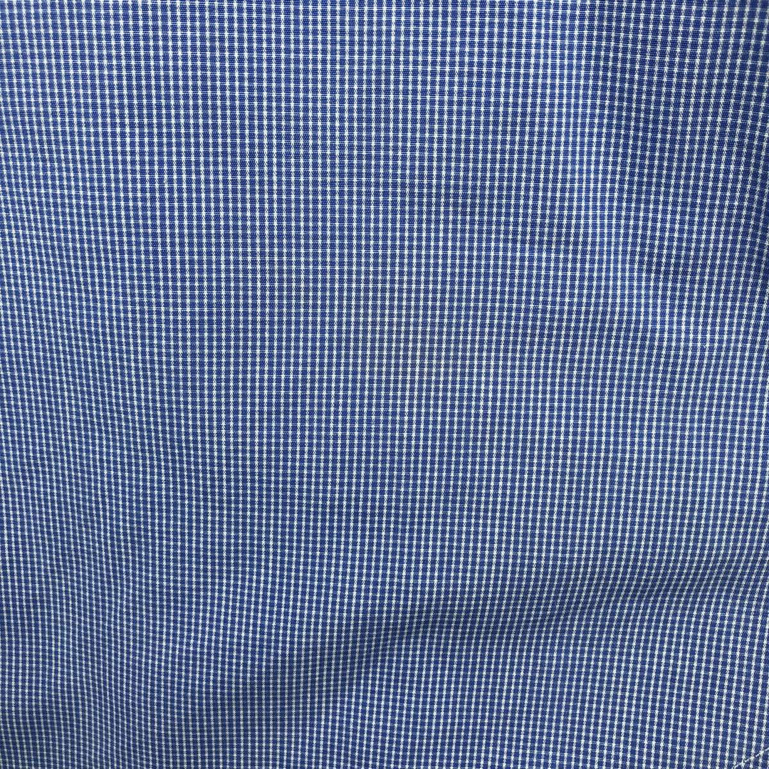 Ralph Lauren Andrew long sleeve cotton check shirt, men's size L cotton blue type Vintage Second Hand