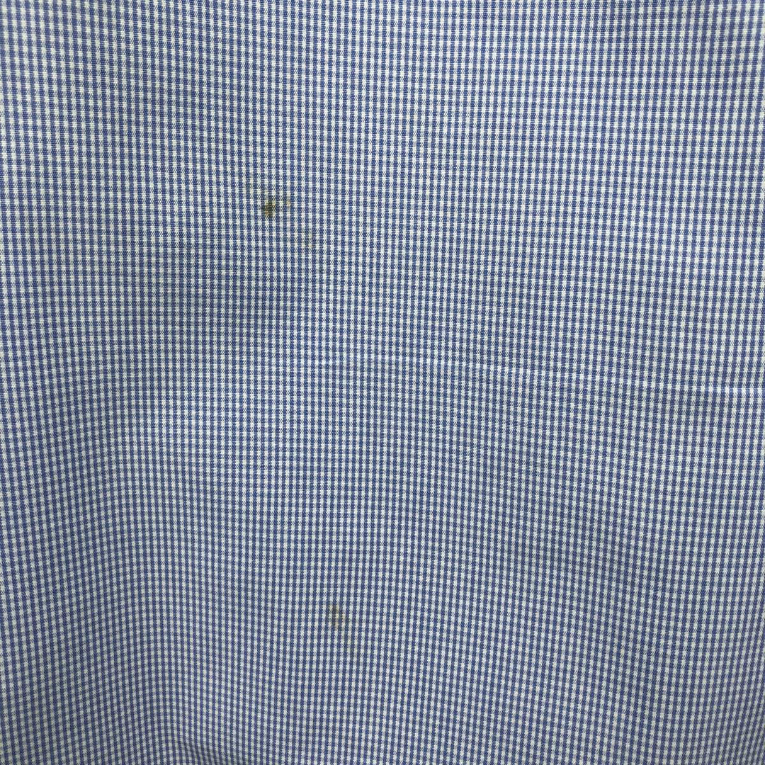 Ralph Lauren BLAKE long sleeve button down check shirt, men's size M cotton Blue type light blue Vintage Second Hand