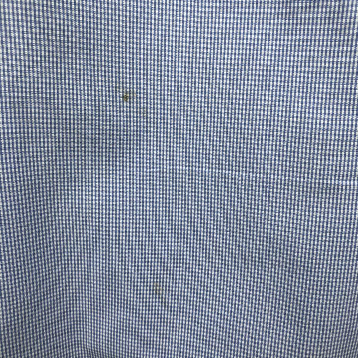 Ralph Lauren BLAKE long sleeve button down check shirt, men's size M cotton Blue type light blue Vintage Second Hand
