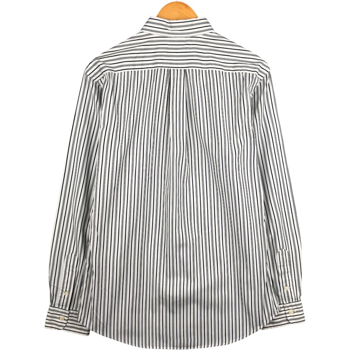 Ralph Lauren CUSTOM FIT long sleeve button down striped shirt men's size M cotton white type Vintage Second Hand