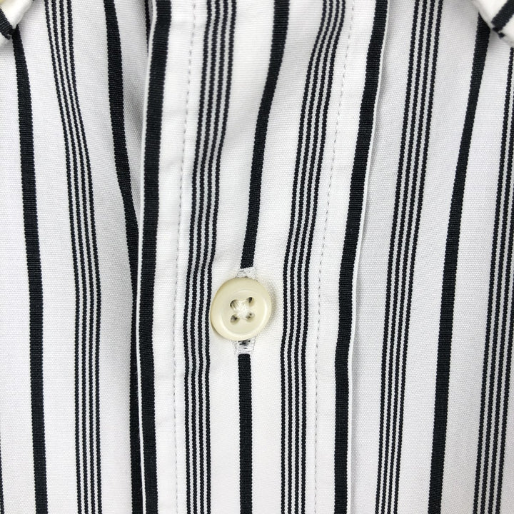 Ralph Lauren CUSTOM FIT long sleeve button down striped shirt men's size M cotton white type Vintage Second Hand