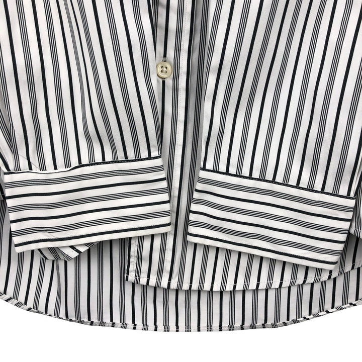 Ralph Lauren CUSTOM FIT long sleeve button down striped shirt men's size M cotton white type Vintage Second Hand