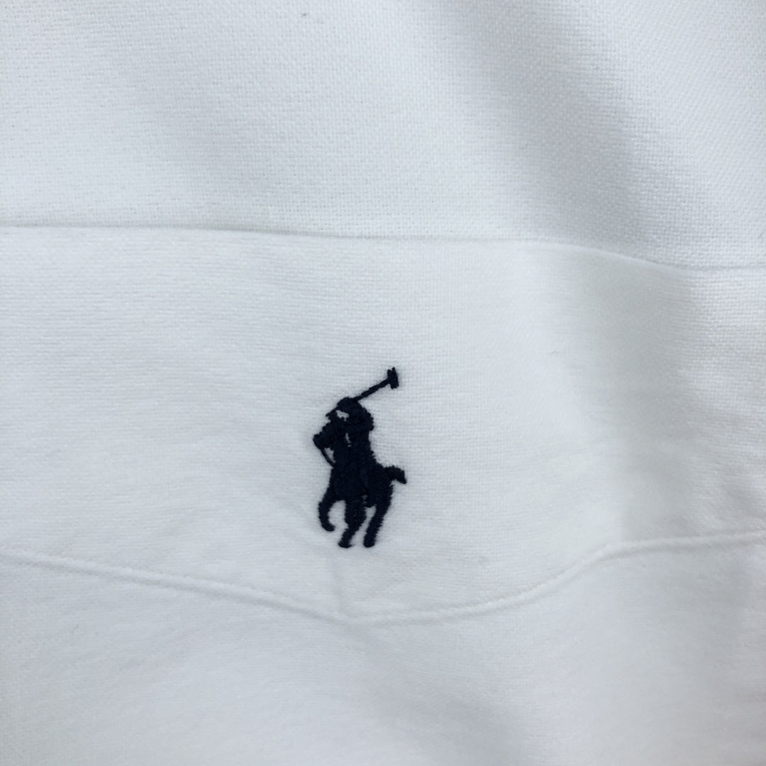 Ralph Lauren BIG SHIRT Long sleeve button down shirt Men's size L cotton white type Vintage Second Hand