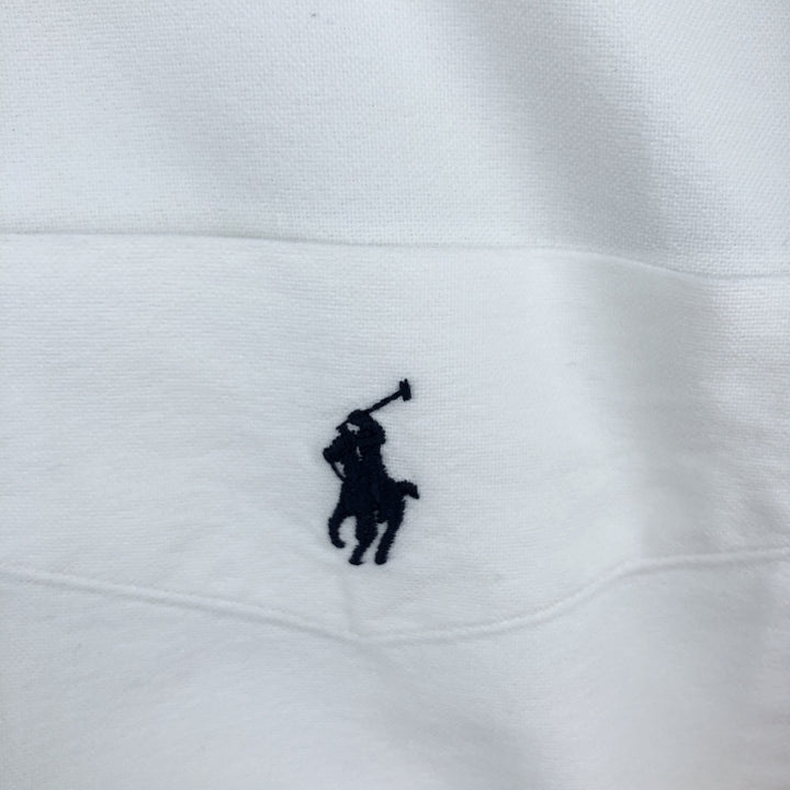 Ralph Lauren BIG SHIRT Long sleeve button down shirt Men's size L cotton white type Vintage Second Hand